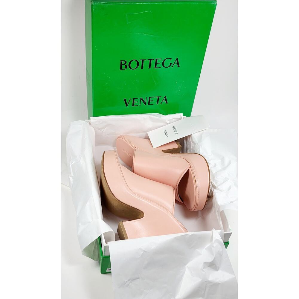 BOTTEGA VENETA Leather Mule Sandals US9 UK6 EU39 Pink Made in Italy